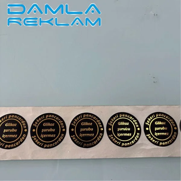 Altın ve Gümüş Yaldız Sticker 6