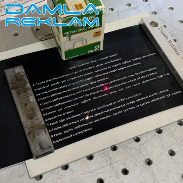 Eloksallı Fiber Lazer Kazıma 3